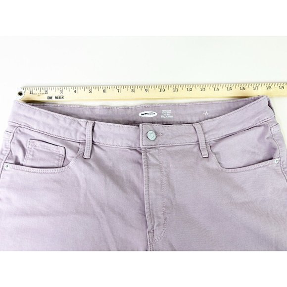 Old Navy Sz 16 Built-in Warm Rockstar Super Skinny Brushed Lavender Purple Jean - Picture 8 of 9